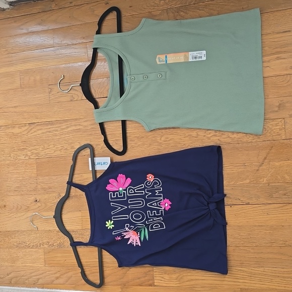 CARTER'S AND THEREABOUTS GIRLS TANK TOP BUNDLE SIZE SMALL 7 - Picture 2 of 11